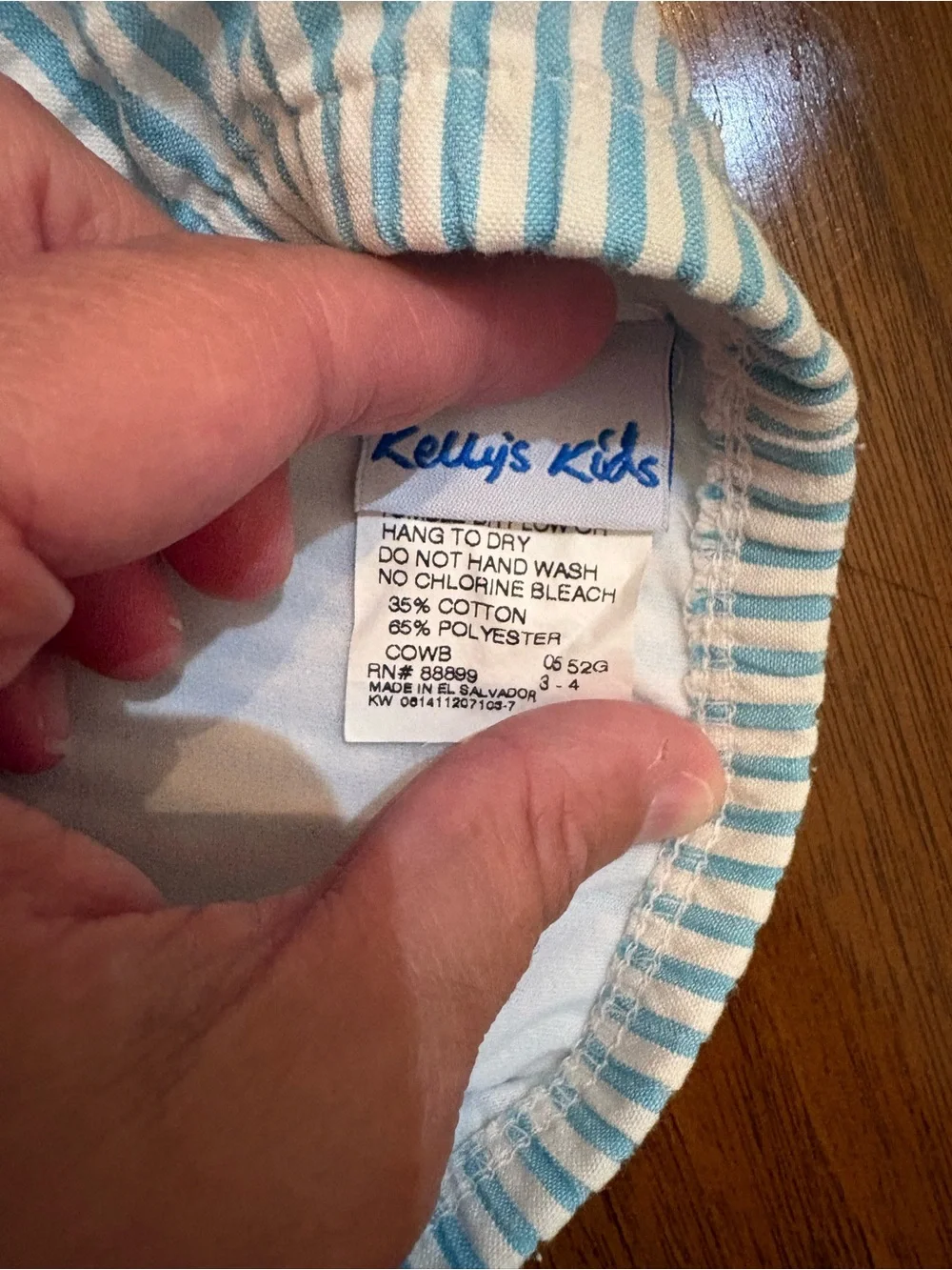 Kelly's Kids Blue & White Striped Ruffle Tank with Red Crab Accents